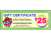 Gift Certificate - $25.00 - Click Image to Close